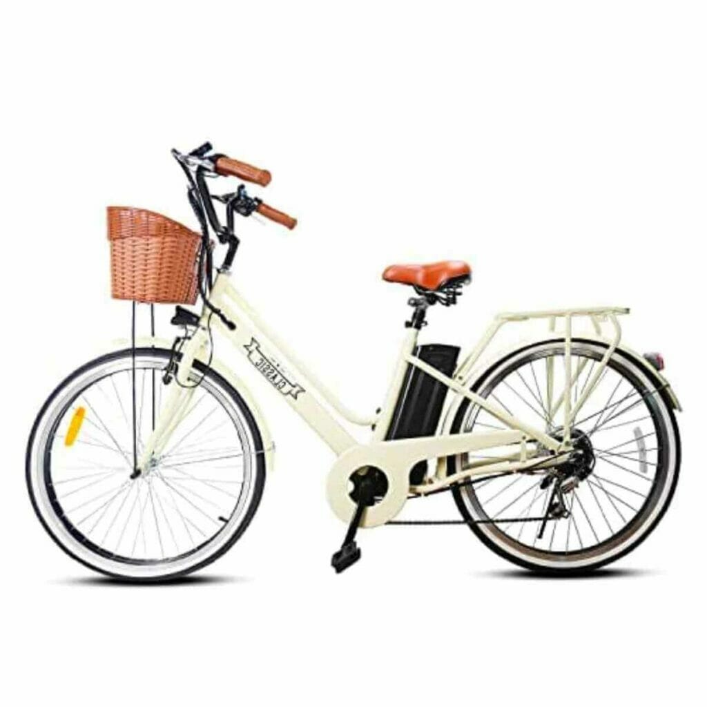 Beige NAKTO Electric Bike.