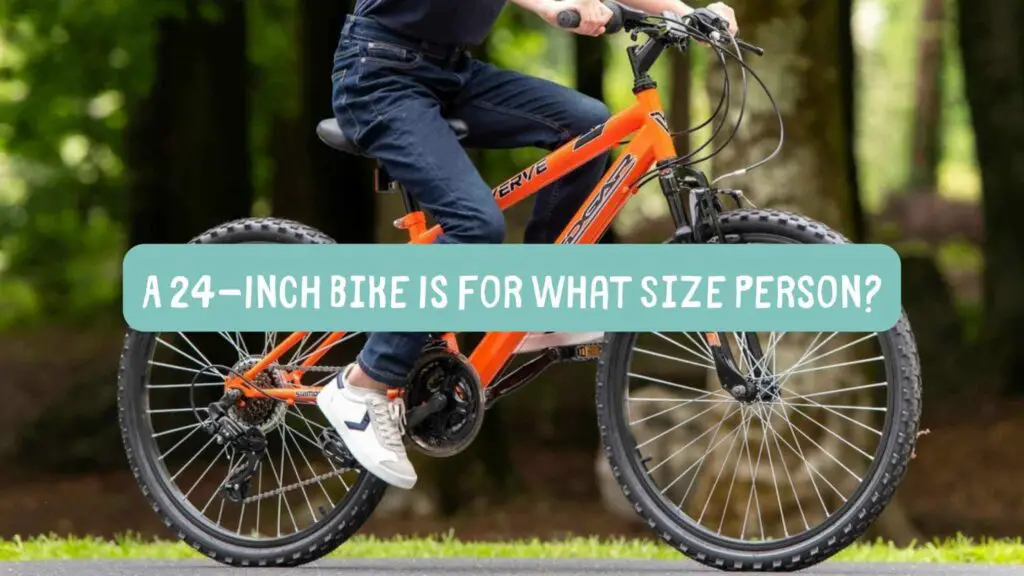 Photo of a kid riding a 24 inch bike. 24 Inch Bike for What Size Person?