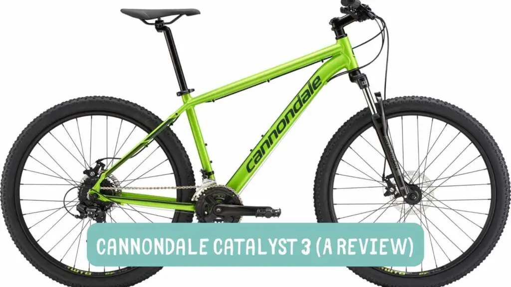 Photo of a neon green cannondale catalyst 3 from 2020 on a white background. Cannondale Catalyst 3.