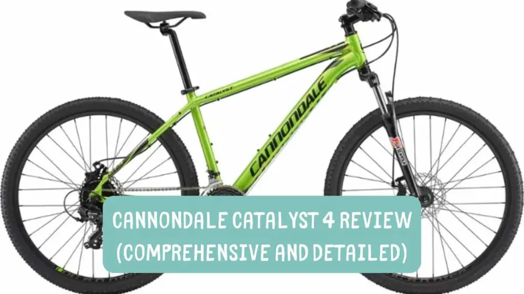 Photo of a bright green cannondale catalyst 4 on a white background. Cannondale Catalyst 4 Review.