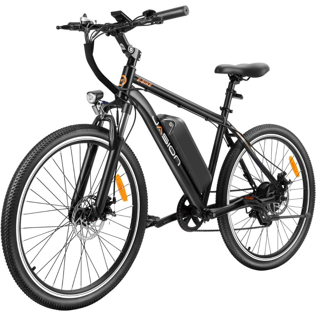 Photo of a black Jasion EB5 ebike for adults.