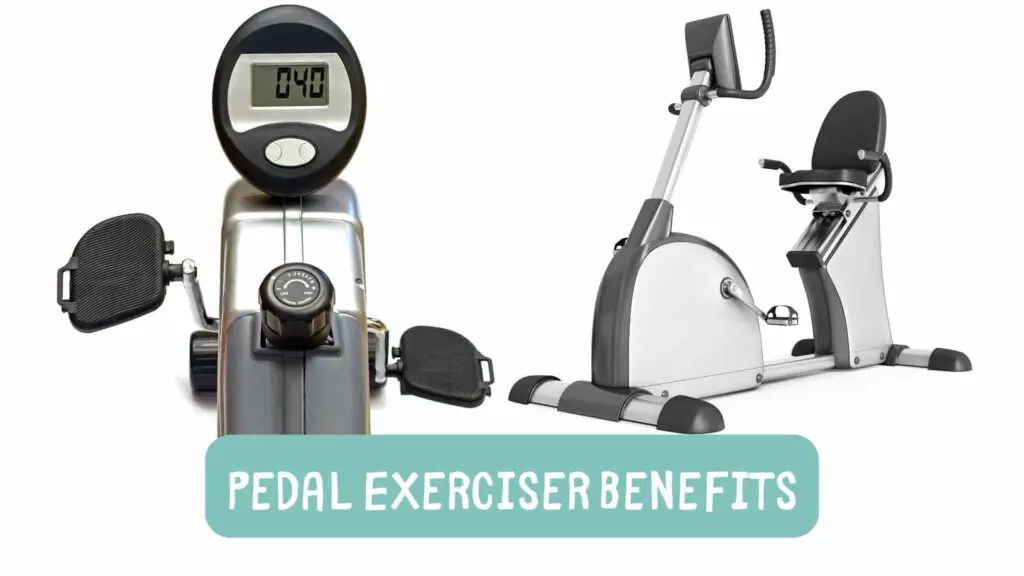 Photo of a pedal exerciser on a white background. Pedal Exerciser Benefits.