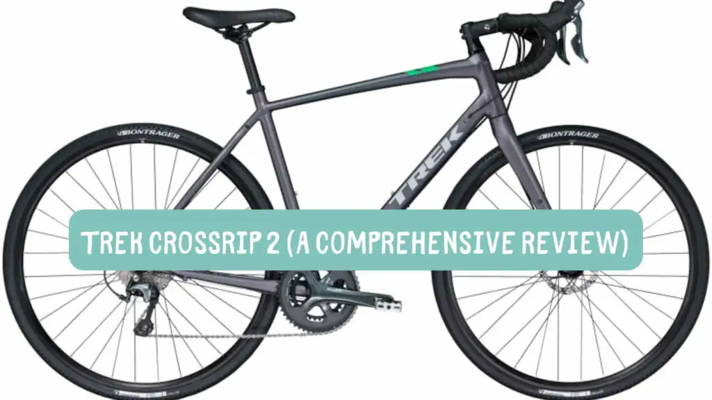 Photo of a gray Trek Crossrip 2 on a white background.